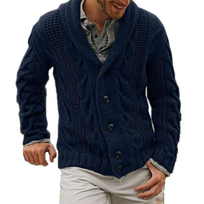 Cardigan Max homme en laine tricotée – chaleur intemporelle