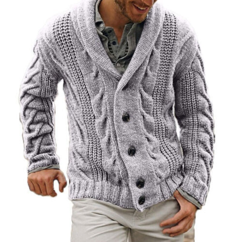 Cardigan Max homme en laine tricotée – chaleur intemporelle