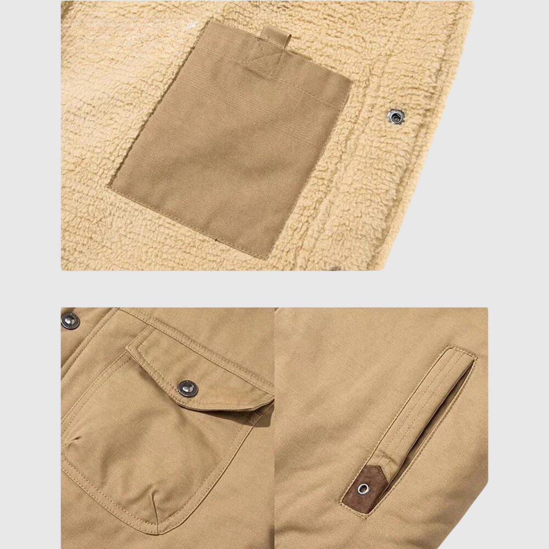 Blouson bomber matelassé homme en coton mélangé – coupe regular