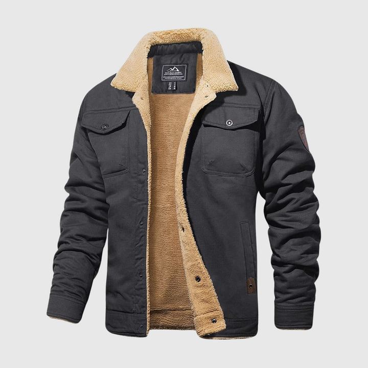 Blouson bomber matelassé homme en coton mélangé – coupe regular