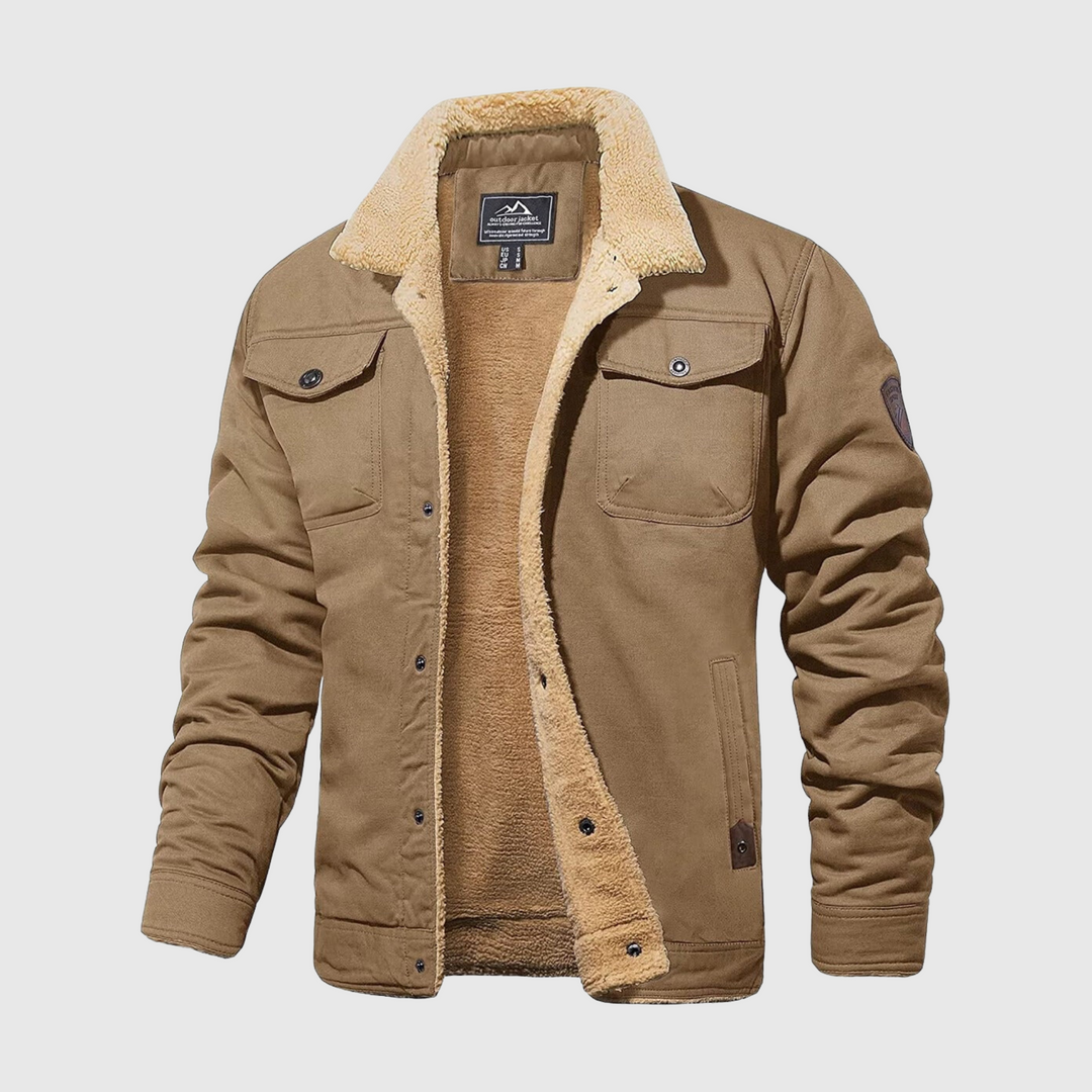 Blouson bomber matelassé homme en coton mélangé – coupe regular