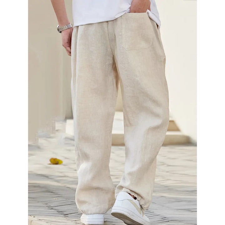 Pantalon baggy en lin homme – ample et confortable
