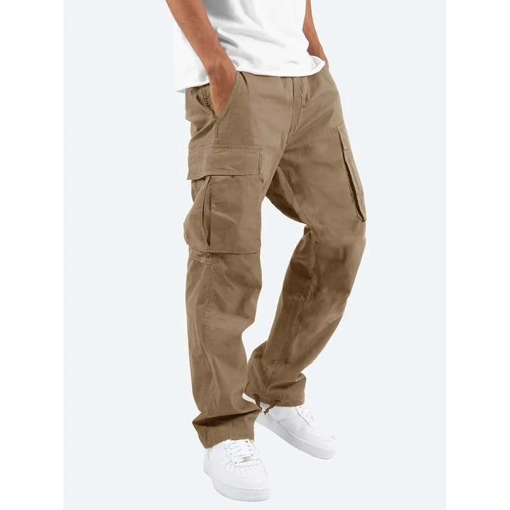 Pantalon cargo homme coupe décontractée – poches multiples