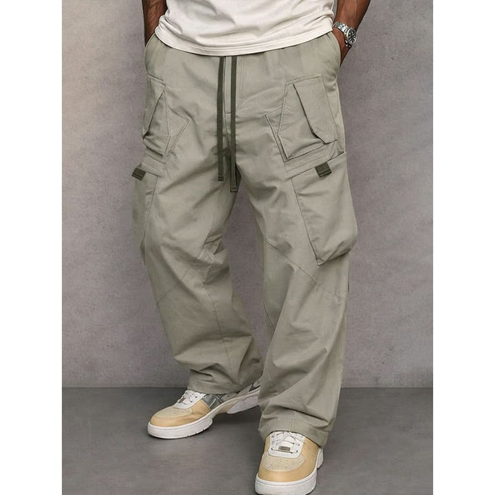 Pantalon cargo homme George en coton – taille élastique