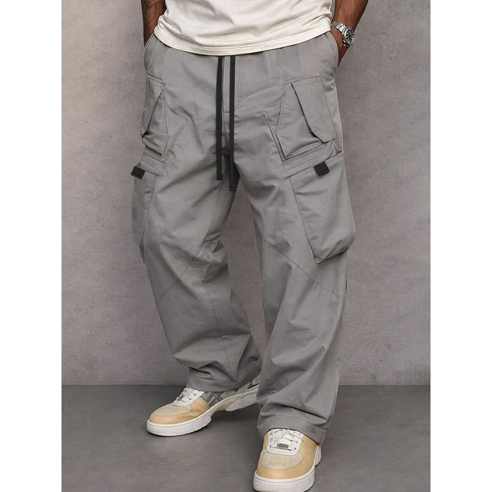 Pantalon cargo homme George en coton – taille élastique