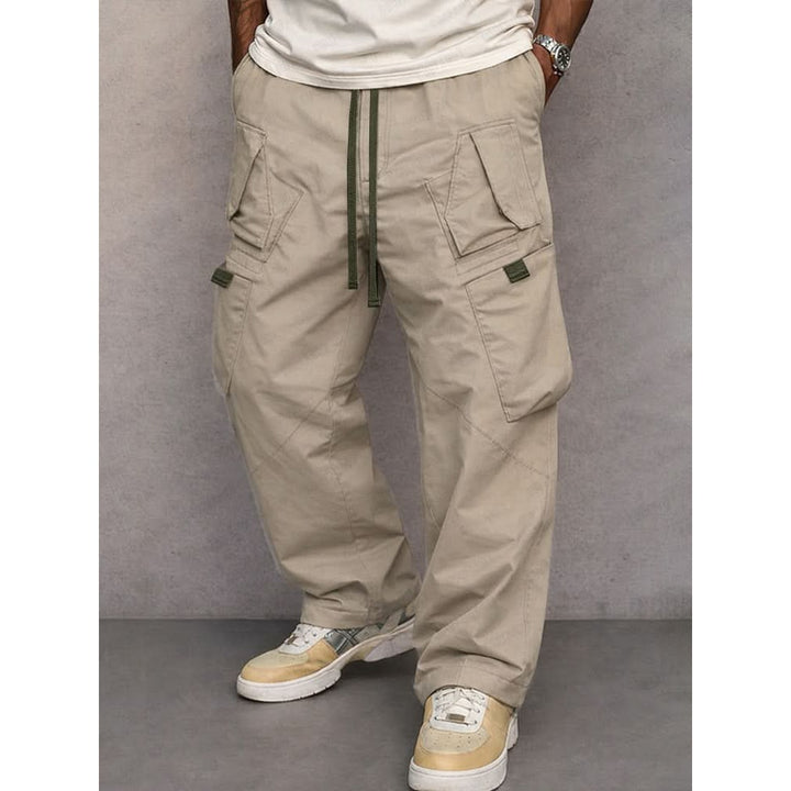 Pantalon cargo homme George en coton – taille élastique