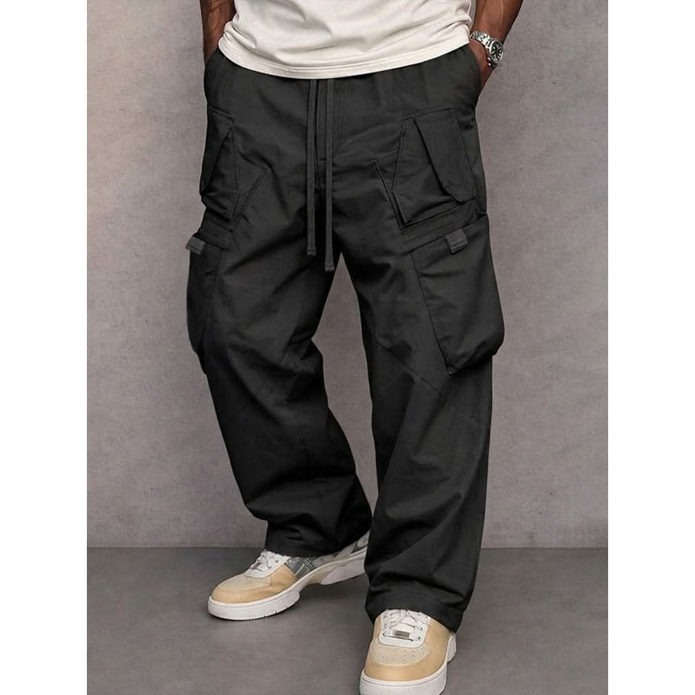 Pantalon cargo homme George en coton – taille élastique