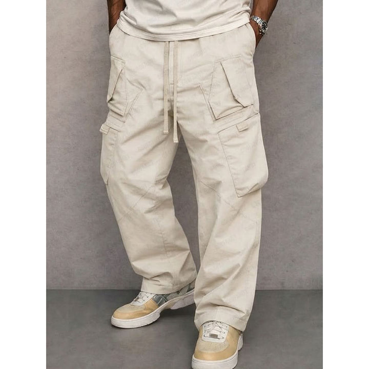 Pantalon cargo homme George en coton – taille élastique