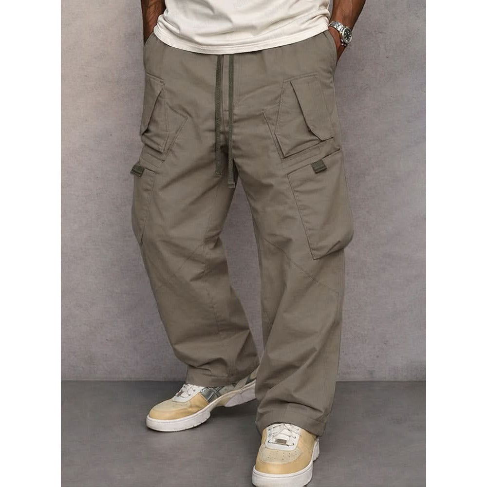 Pantalon cargo homme George en coton – taille élastique
