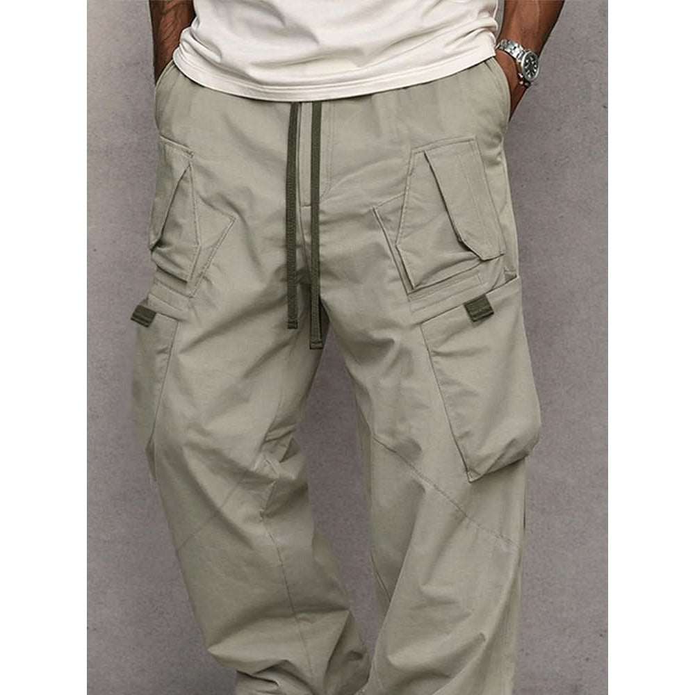 Pantalon cargo homme George en coton – taille élastique