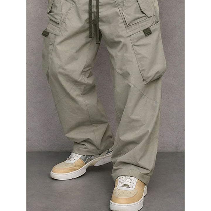 Pantalon cargo homme George en coton – taille élastique