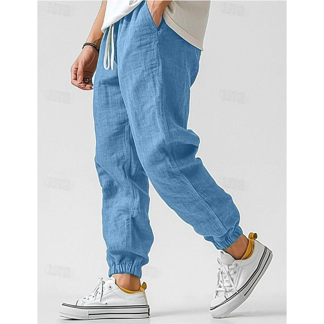 Pantalon en lin homme coupe ample – idéal pour l'été