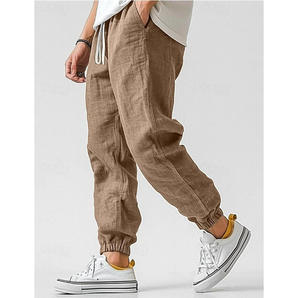 Pantalon en lin homme coupe ample – idéal pour l'été