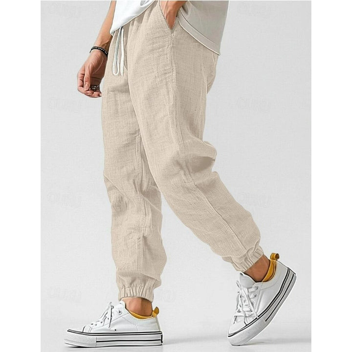 Pantalon en lin homme coupe ample – idéal pour l'été