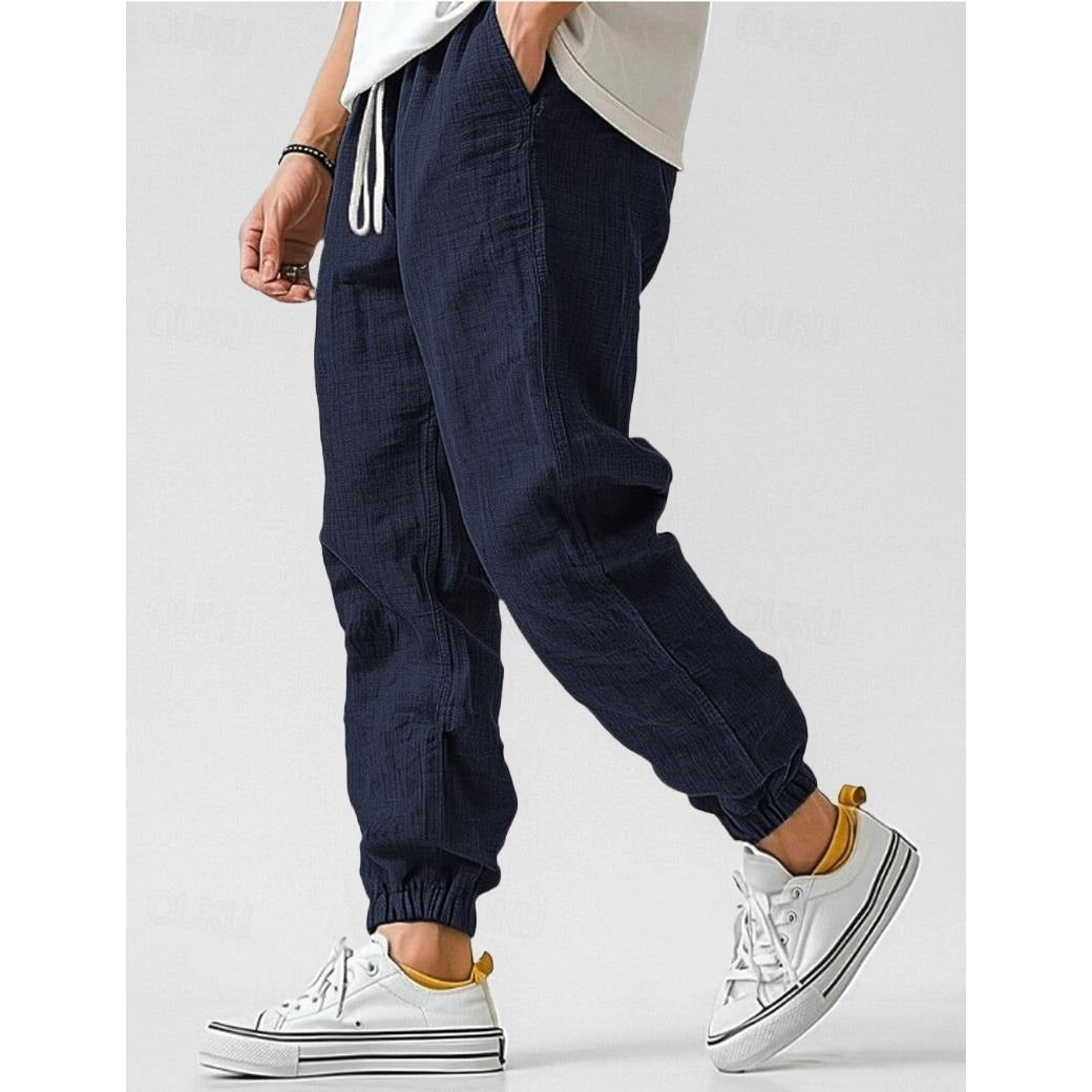 Pantalon en lin homme coupe ample – idéal pour l'été