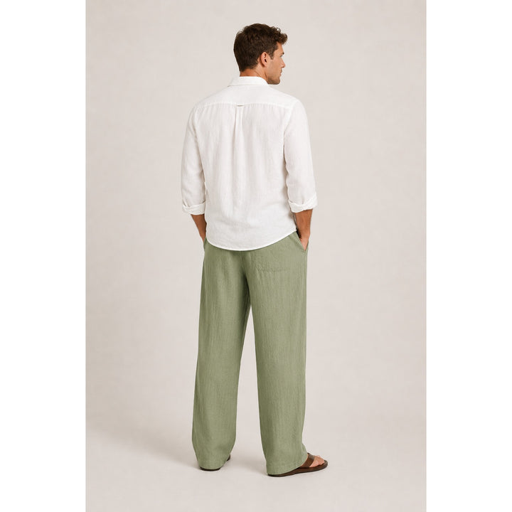 Pantalon en lin homme coupe droite – léger et respirant