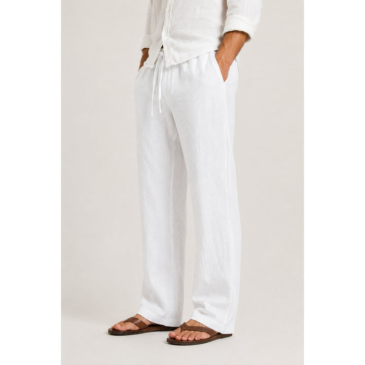 Pantalon en lin homme coupe droite – léger et respirant