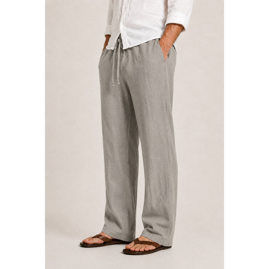 Pantalon en lin homme coupe droite – léger et respirant