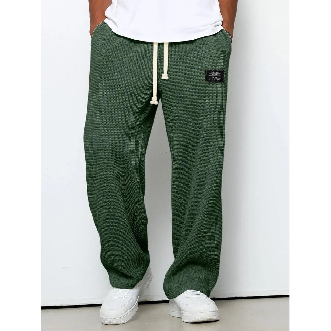 Pantalon homme coupe décontractée – taille à cordon ajustable