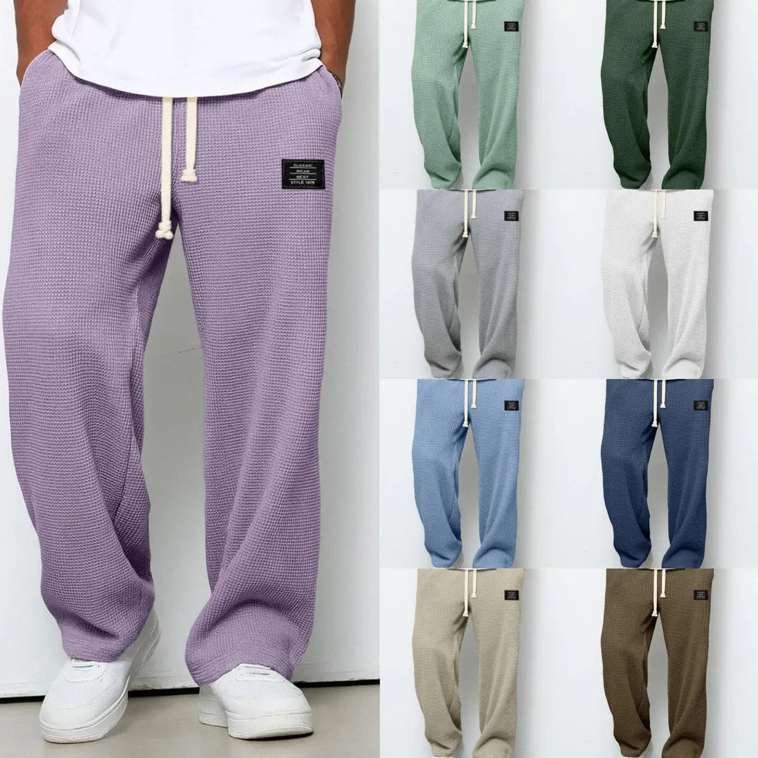 Pantalon homme coupe décontractée – taille à cordon ajustable
