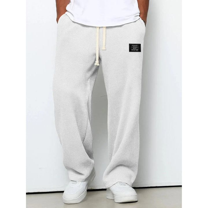 Pantalon homme coupe décontractée – taille à cordon ajustable