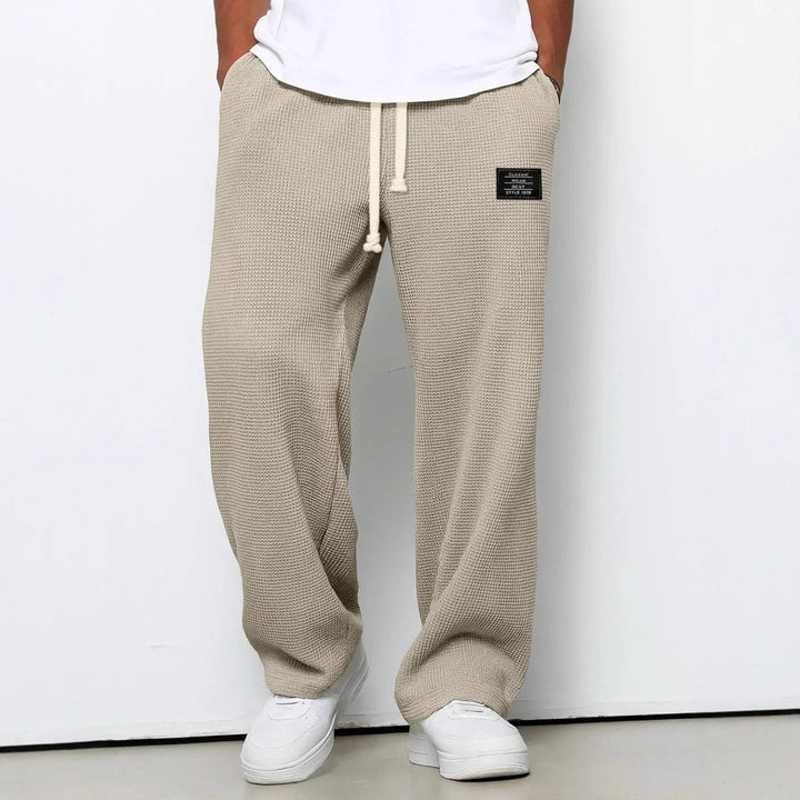 Pantalon homme coupe décontractée – taille à cordon ajustable
