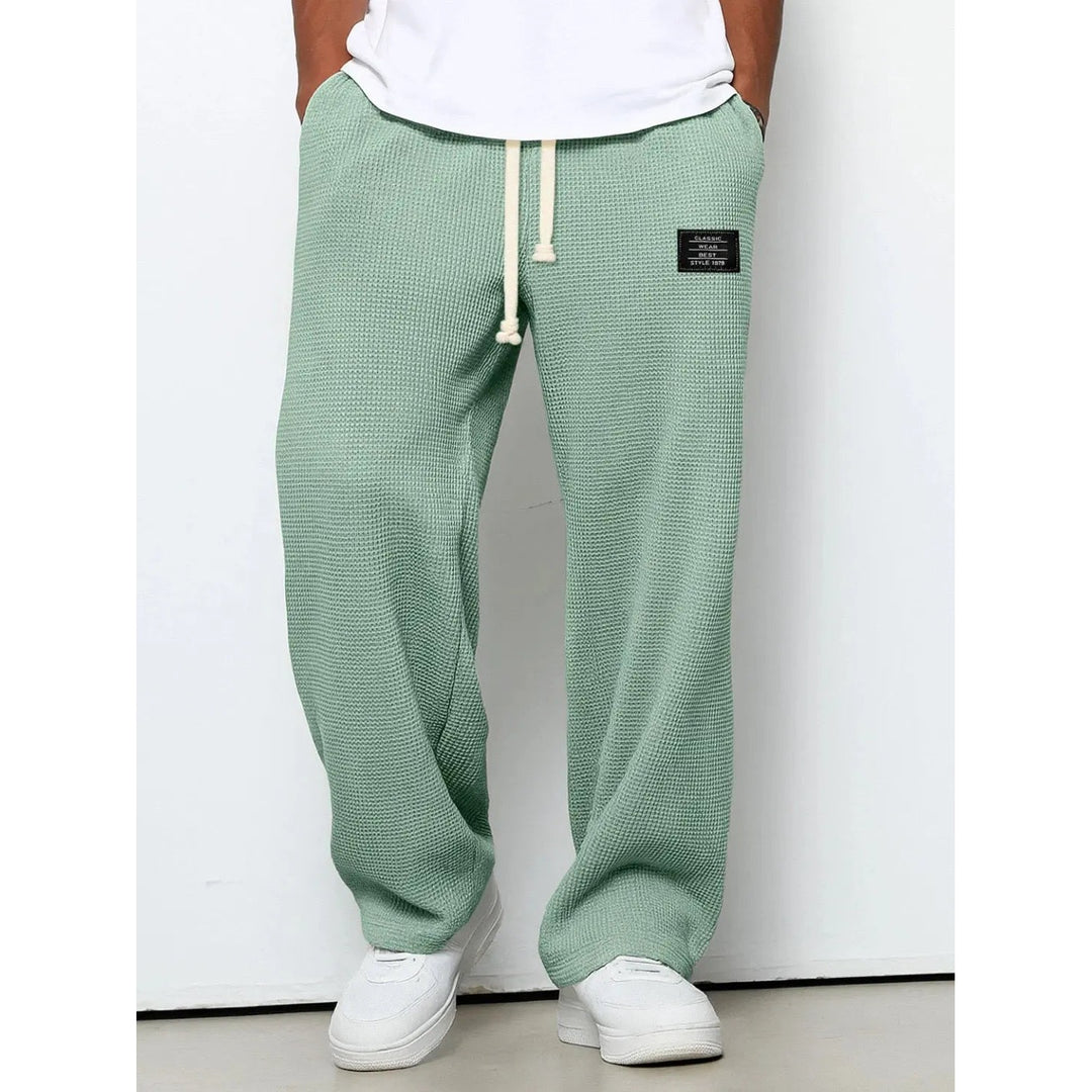 Pantalon homme coupe décontractée – taille à cordon ajustable
