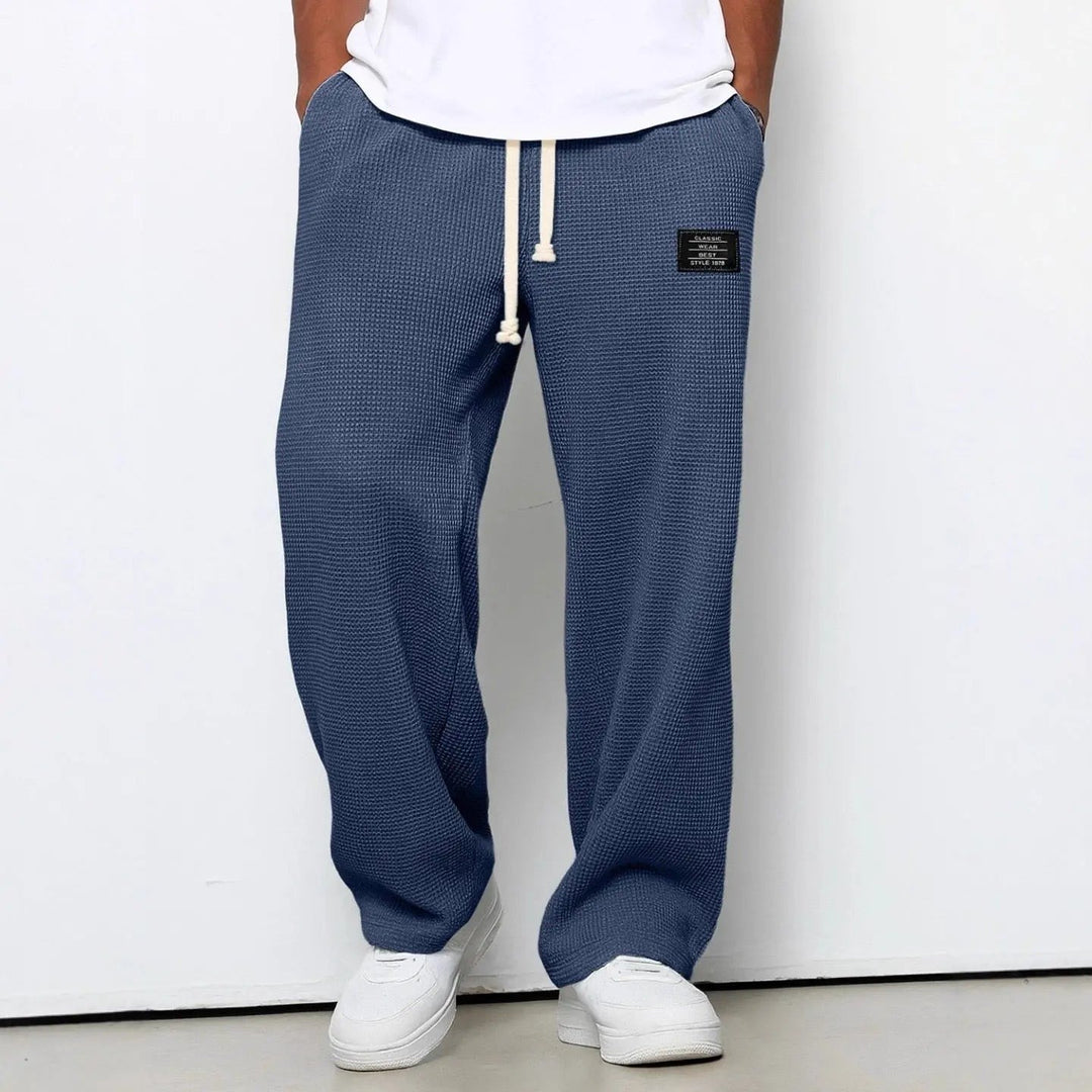 Pantalon homme coupe décontractée – taille à cordon ajustable