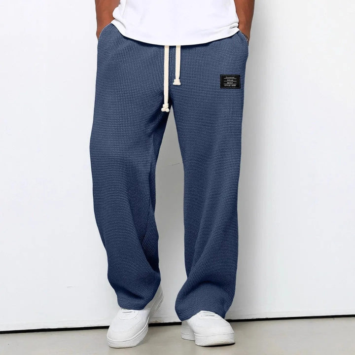 Pantalon homme coupe décontractée – taille à cordon ajustable