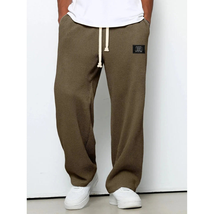 Pantalon homme coupe décontractée – taille à cordon ajustable
