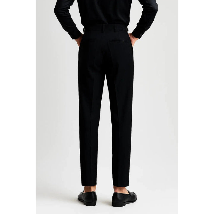 Pantalon homme élégant à plis – coupe moderne ajustée