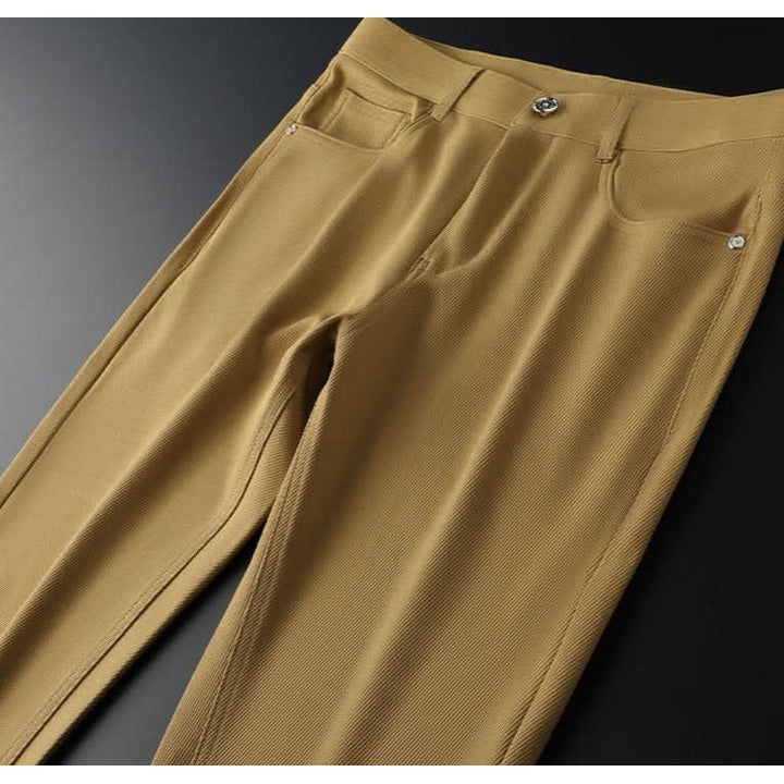 Pantalon homme en twill de coton épais – coupe structurée