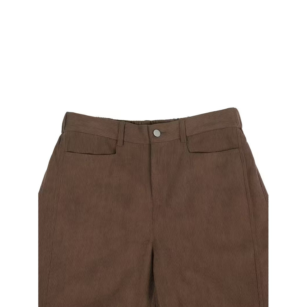 Pantalon homme en velours côtelé – coupe droite ample