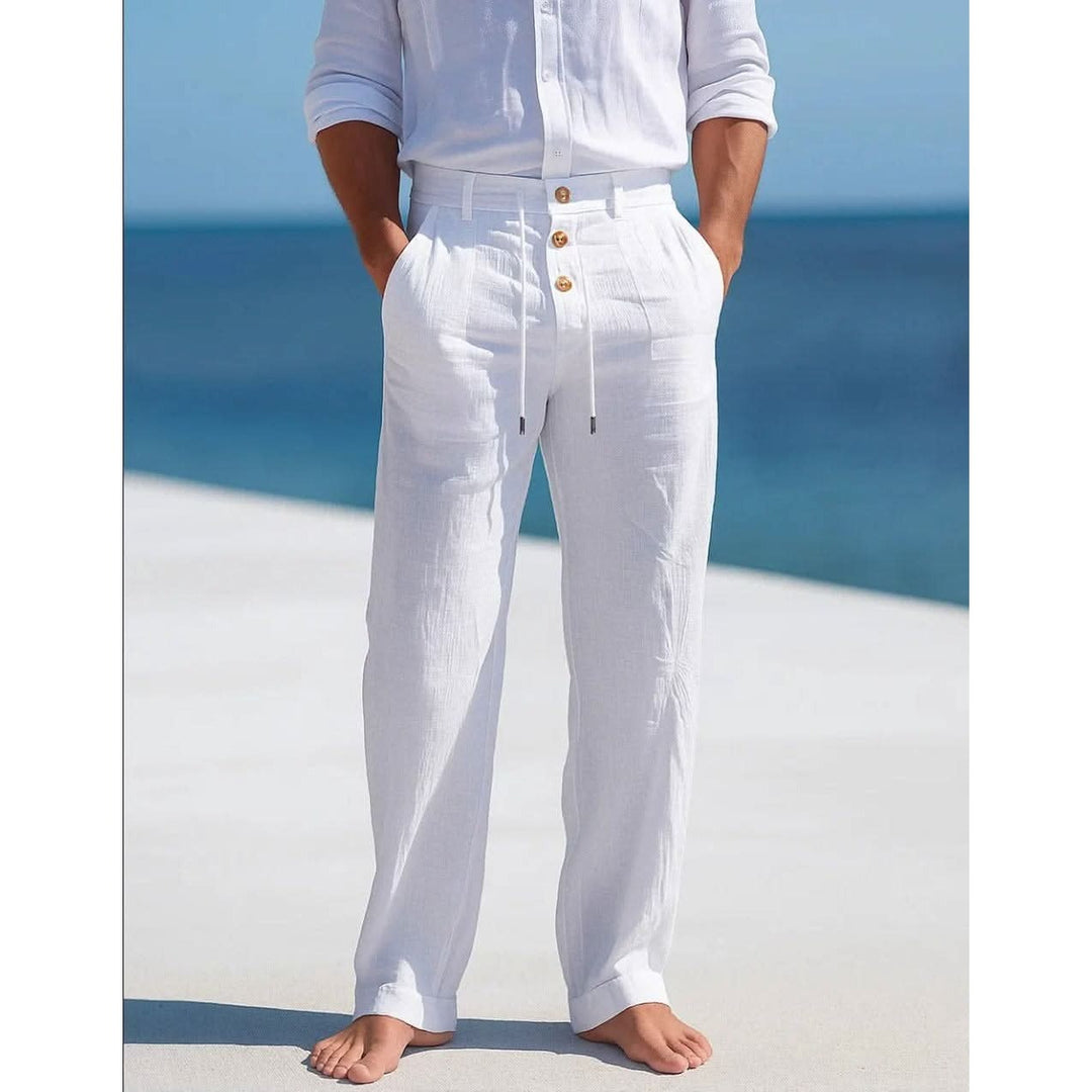 Pantalon homme Ethan en lin respirant – coupe décontractée