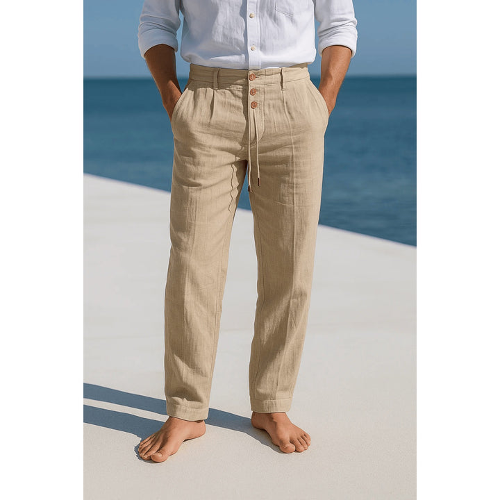 Pantalon homme Ethan en lin respirant – coupe décontractée