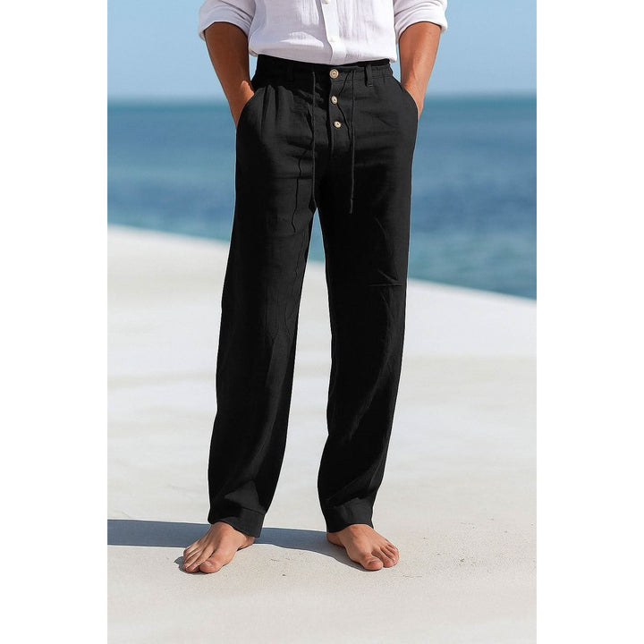 Pantalon homme Ethan en lin respirant – coupe décontractée