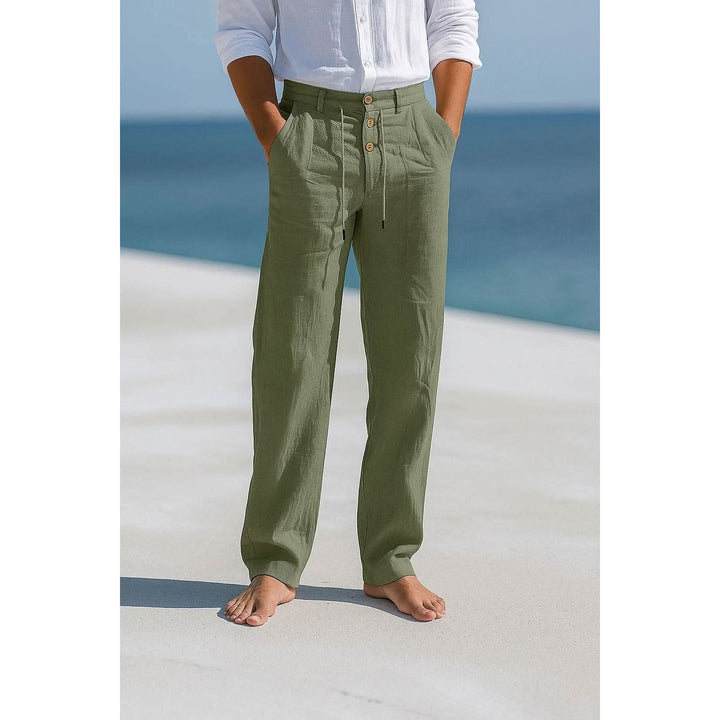 Pantalon homme Ethan en lin respirant – coupe décontractée