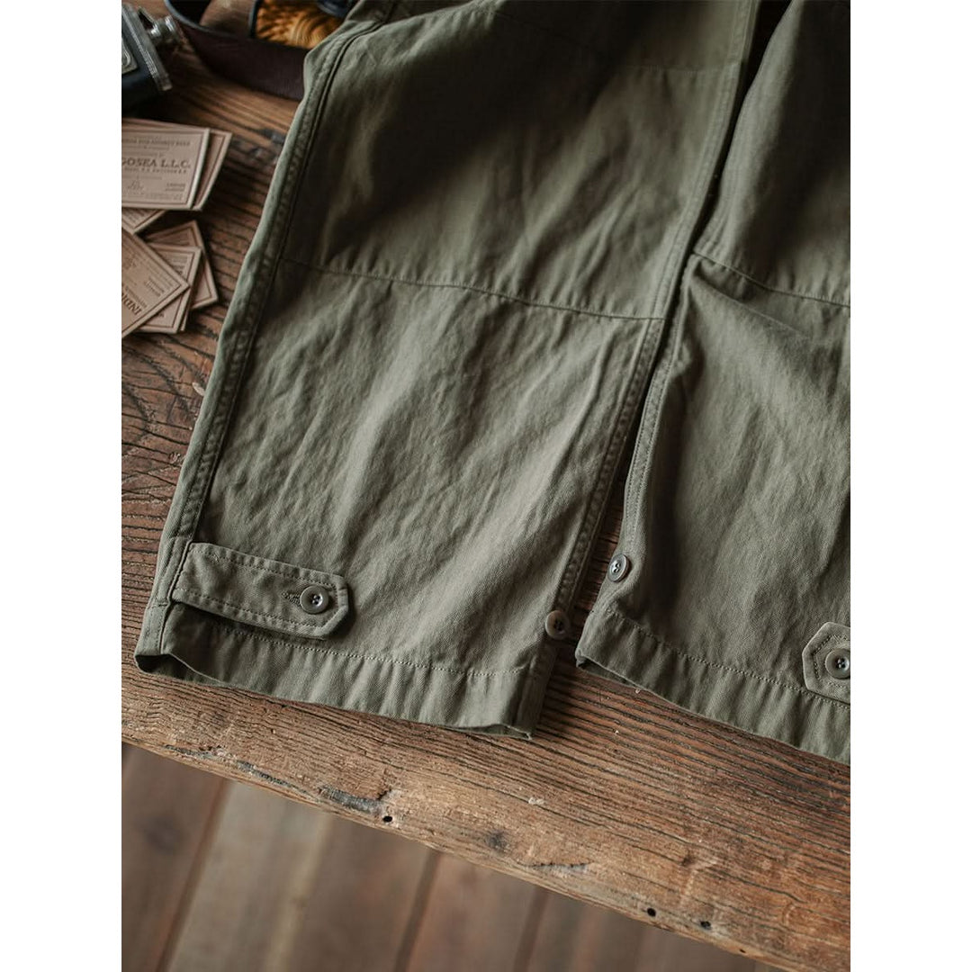 Pantalon homme style militaire M-47 – coton chevrons épais
