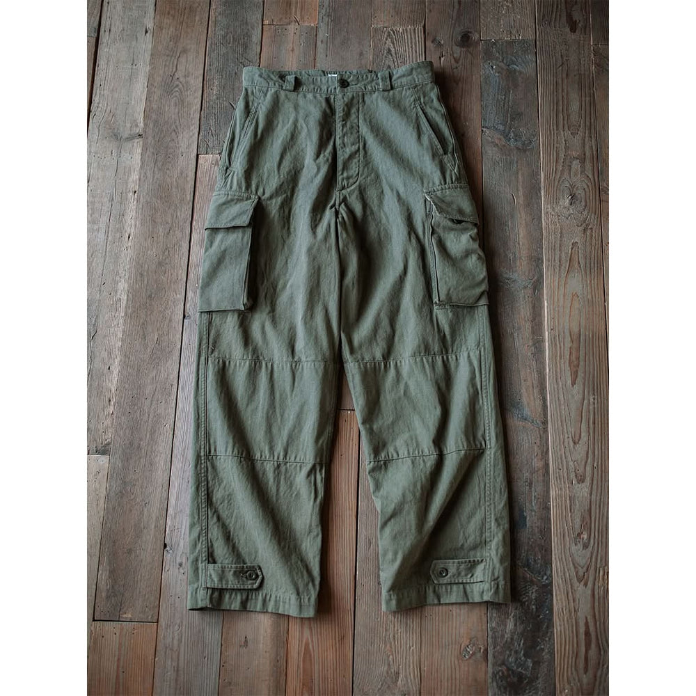 Pantalon homme style militaire M-47 – coton chevrons épais