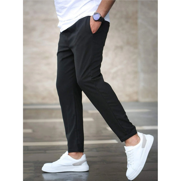 Pantalon slim homme fuselé – taille à cordon ajustable