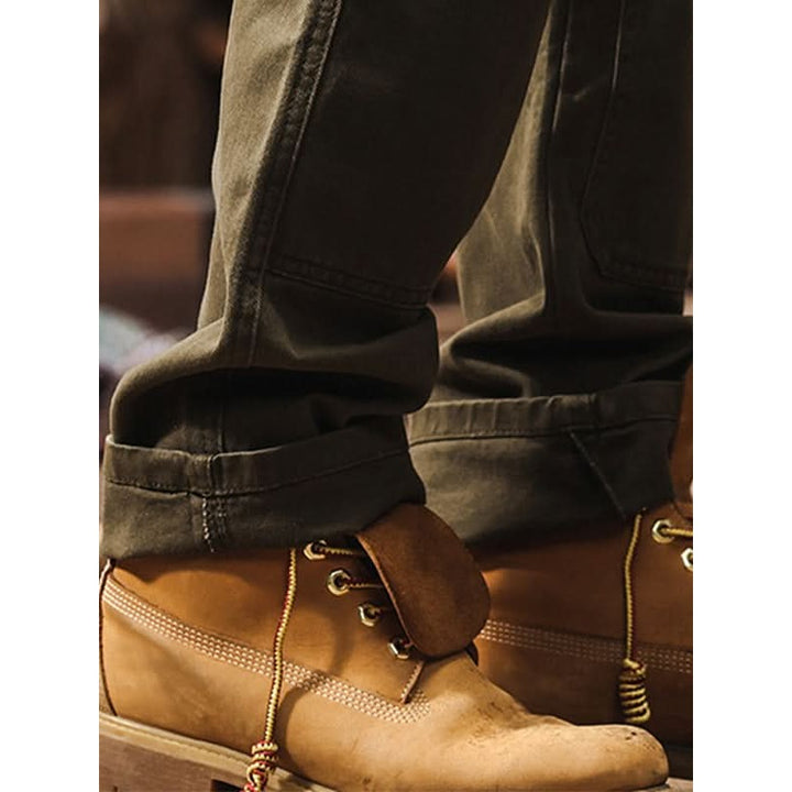 Pantalon workwear homme en twill de coton – coupe droite