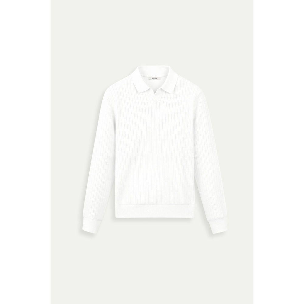 Polo homme en maille côtelée – minimaliste et élégant