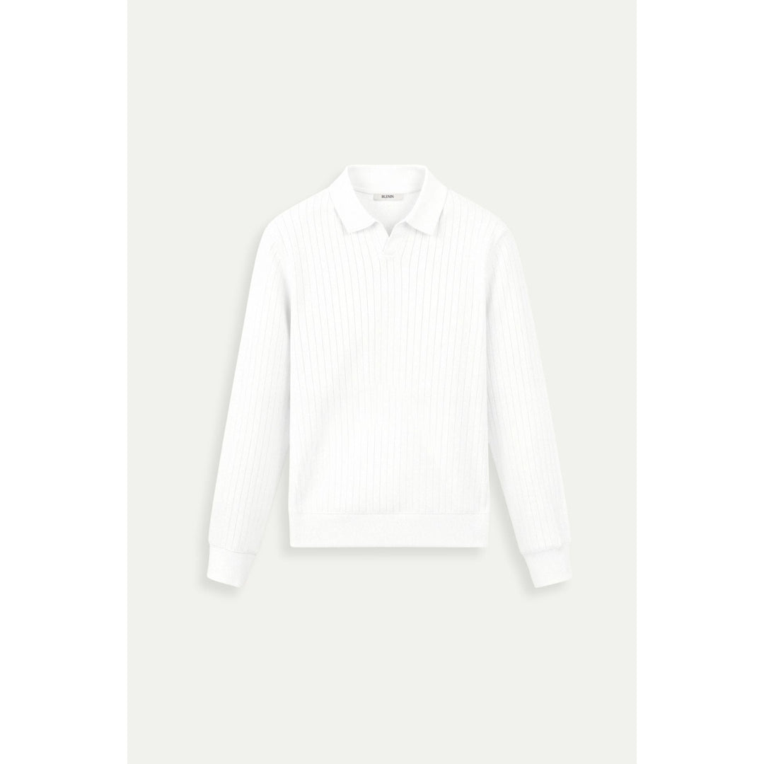 Polo homme en maille côtelée – minimaliste et élégant