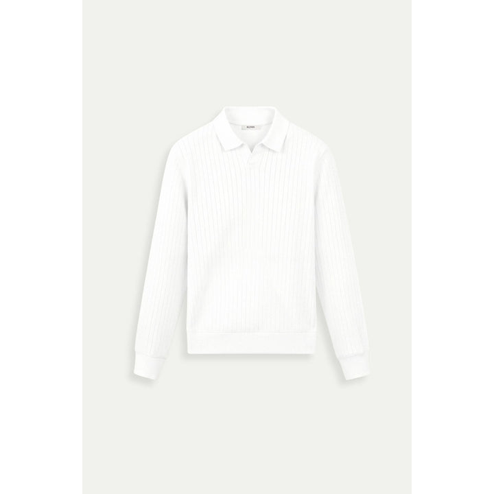 Polo homme en maille côtelée – minimaliste et élégant