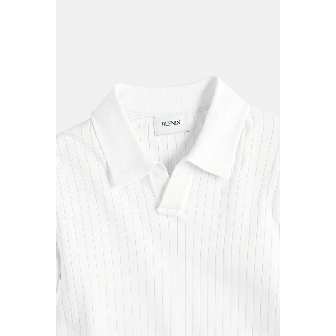 Polo homme en maille côtelée – minimaliste et élégant