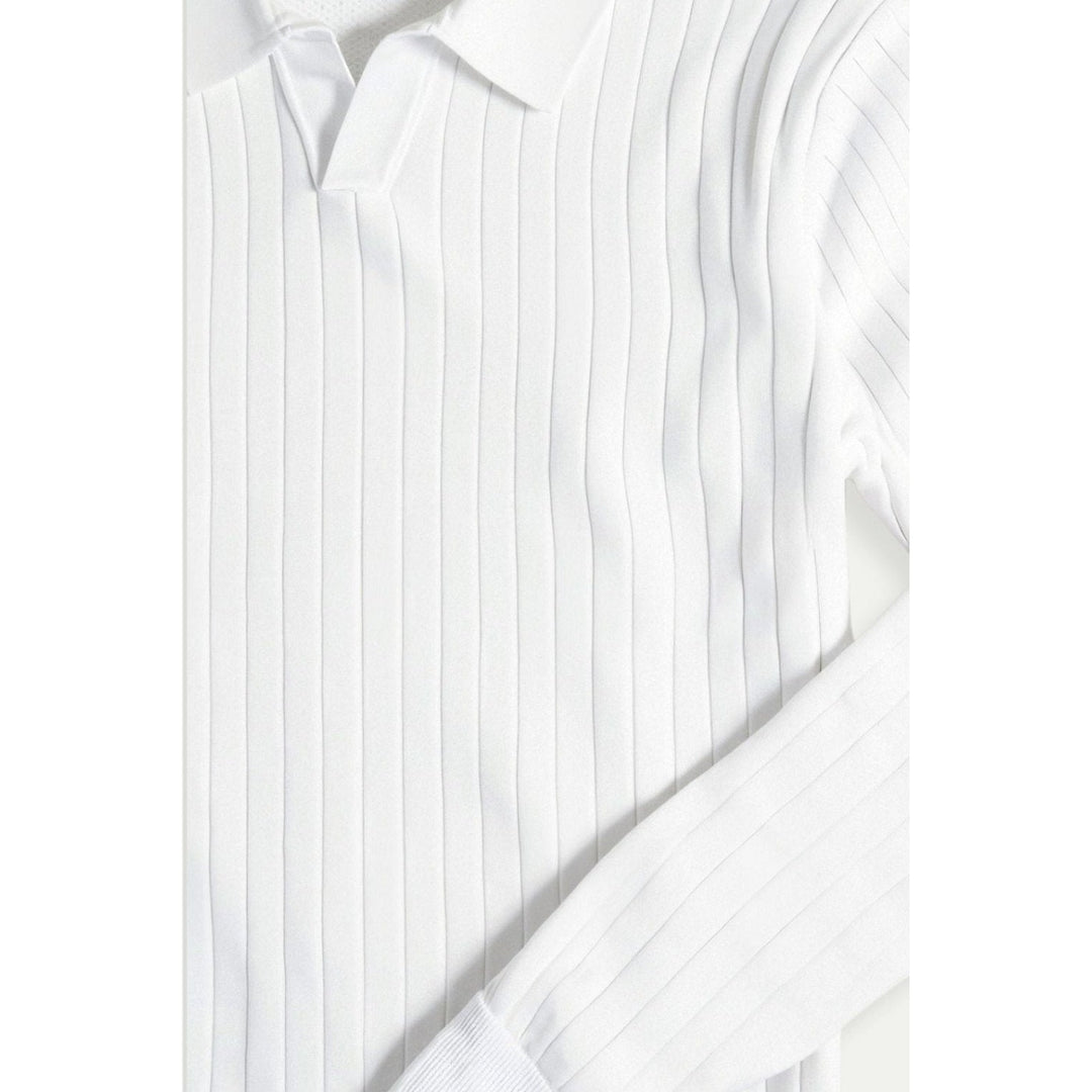 Polo homme en maille côtelée – minimaliste et élégant