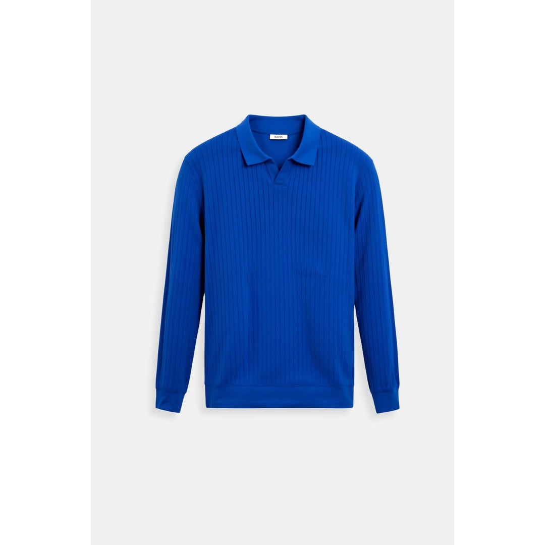 Polo homme en maille côtelée – minimaliste et élégant