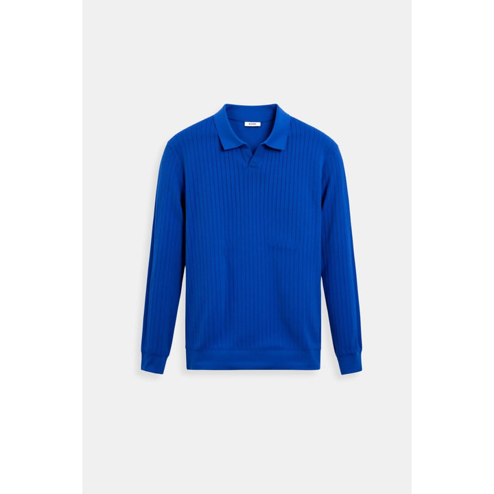 Polo homme en maille côtelée – minimaliste et élégant