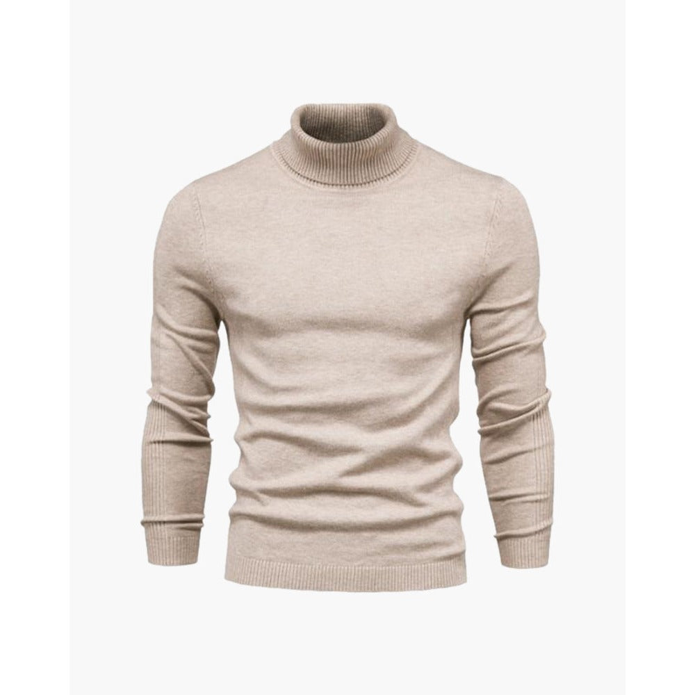 Pull Cameron col roulé slim fit – maille fine douce pour homme