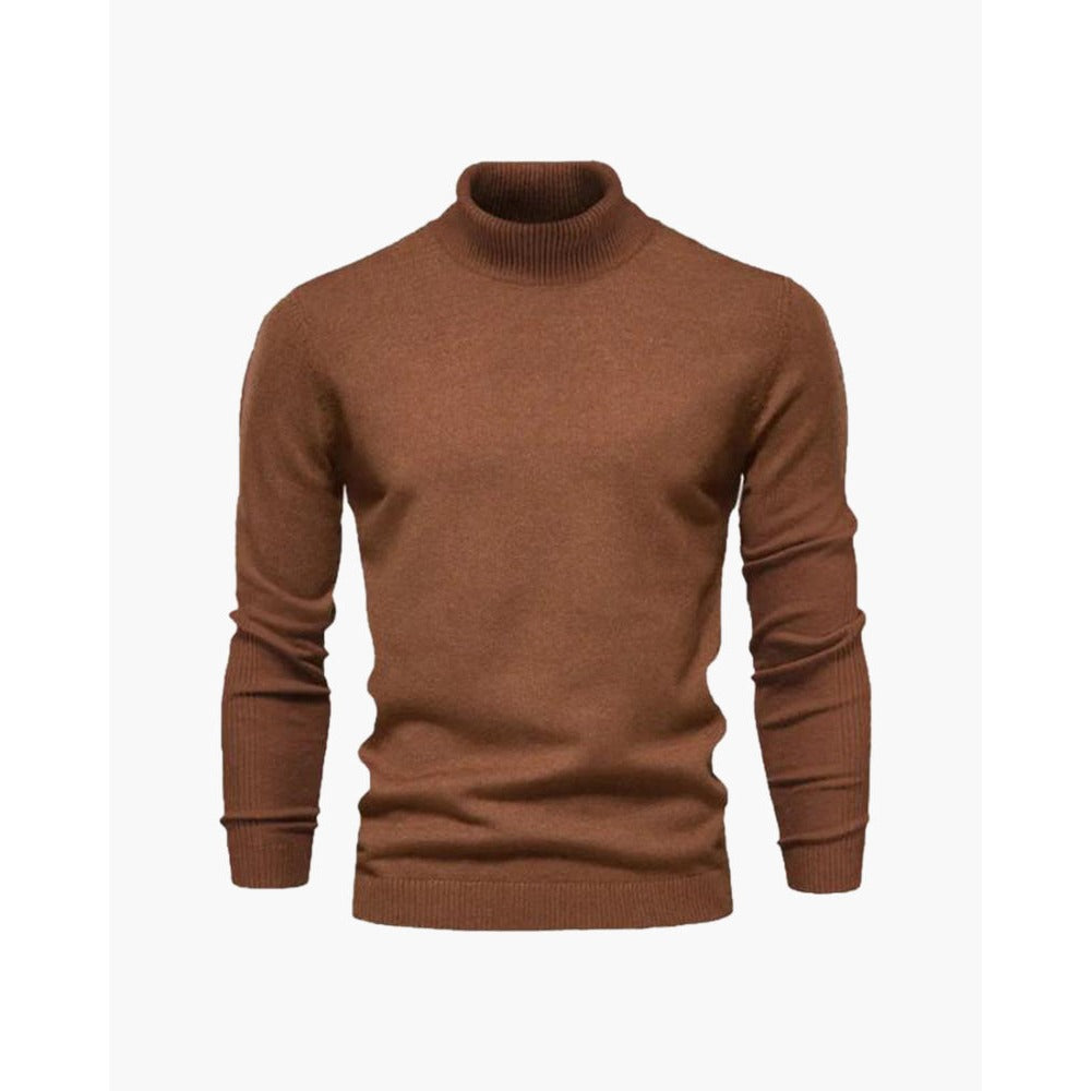 Pull Cameron col roulé slim fit – maille fine douce pour homme